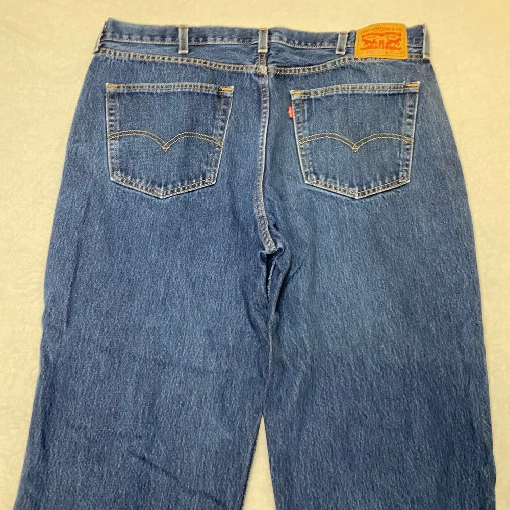 Levi's 550 Relaxed Fit Men's Jeans W42 L32 Blue Tapered Denim Pants
